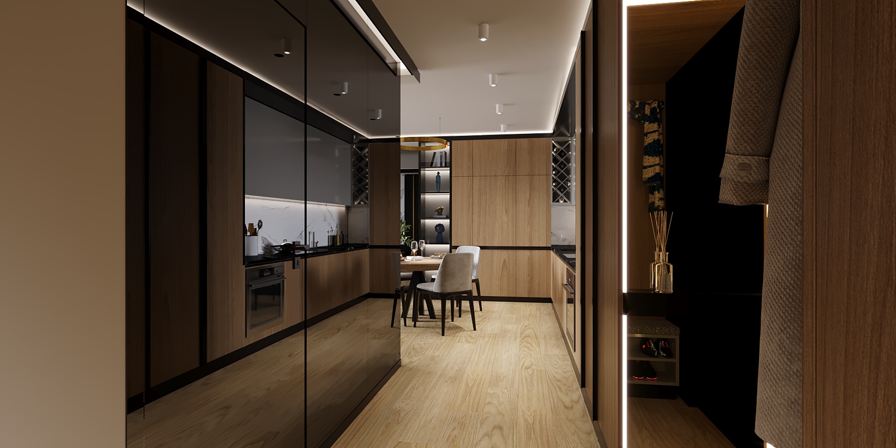 camera_4a_CShading_LightMix przedpokój z lustrami