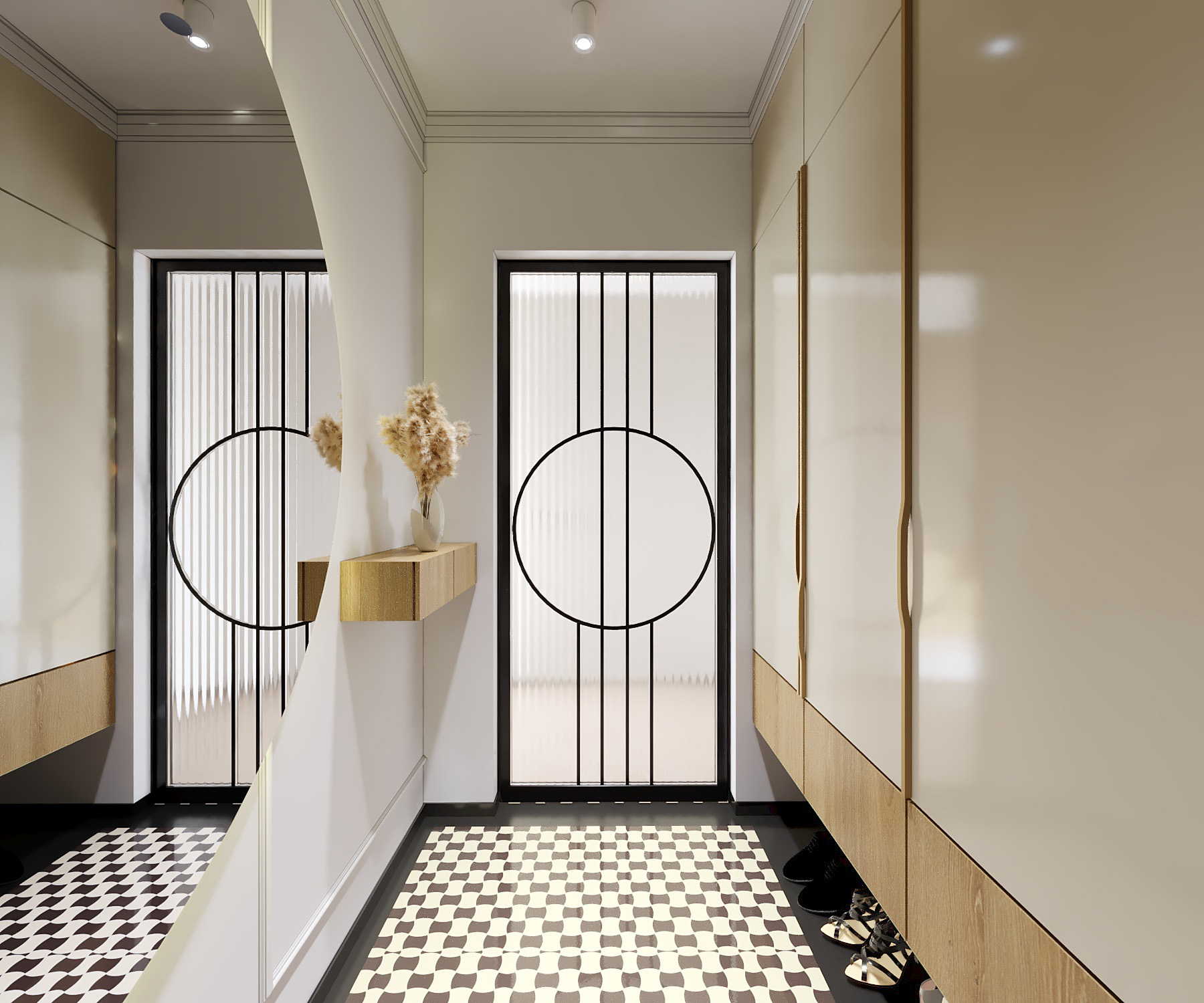 camera_5cc przedpokój z wielkim lustrem