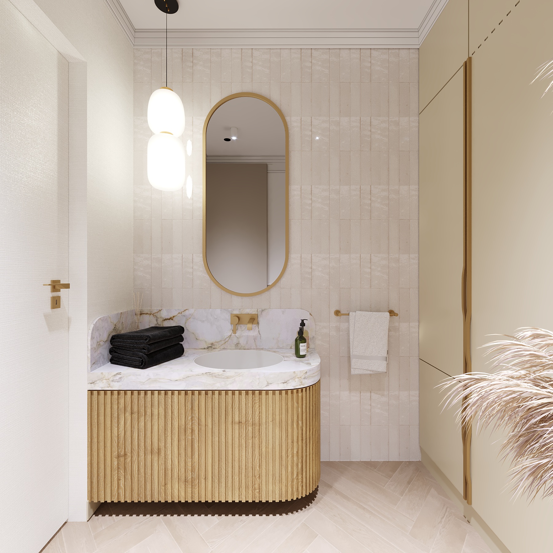 camera_7c_CShading_LightMix umywalka z ogromnym lustrem w łazience