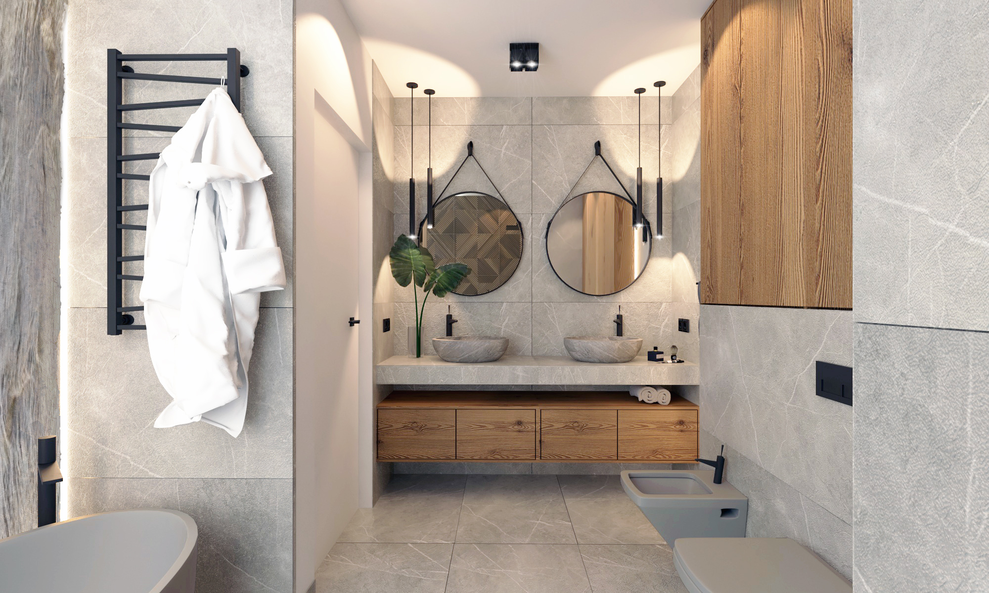 głowna_1a łazienka z dwoma lustrami