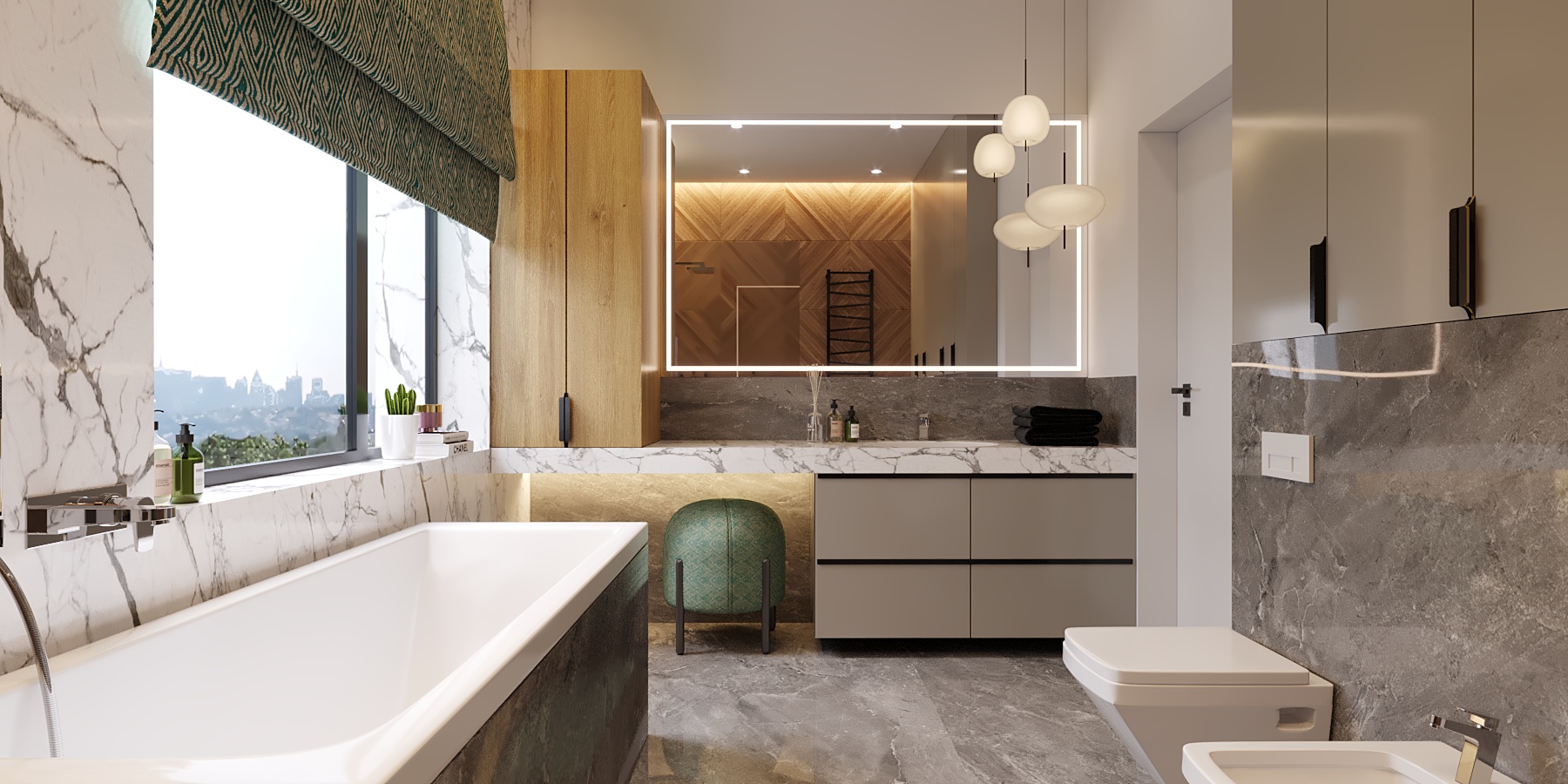 łazienka3 łazienka z lustrem dużym