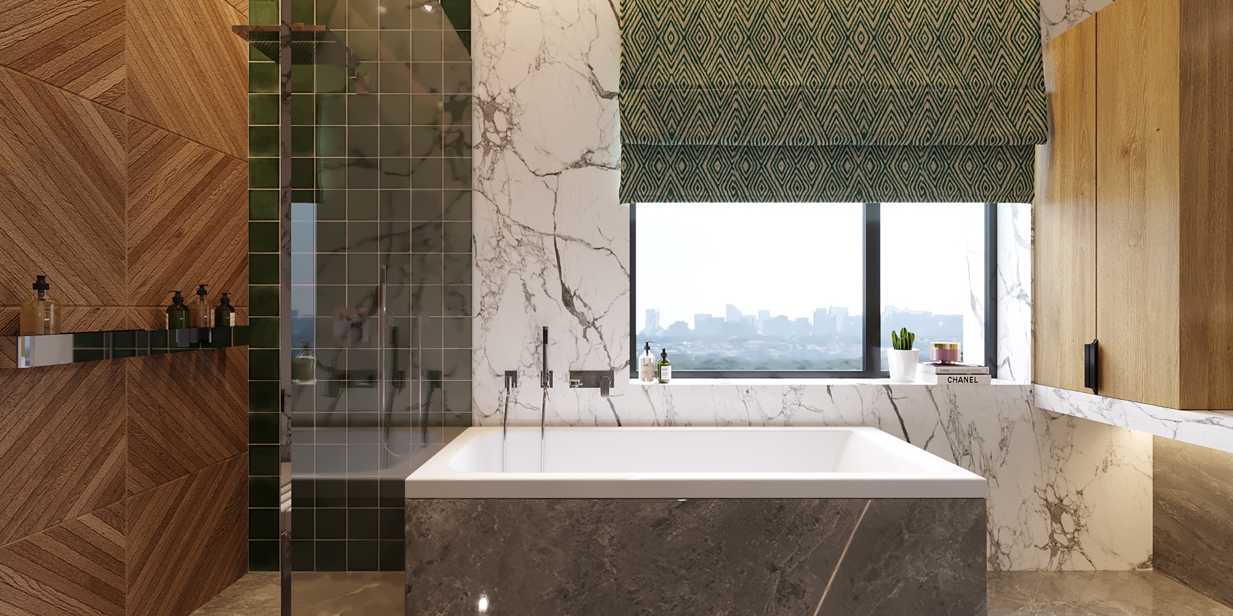 Łazienka łazienka z wanną