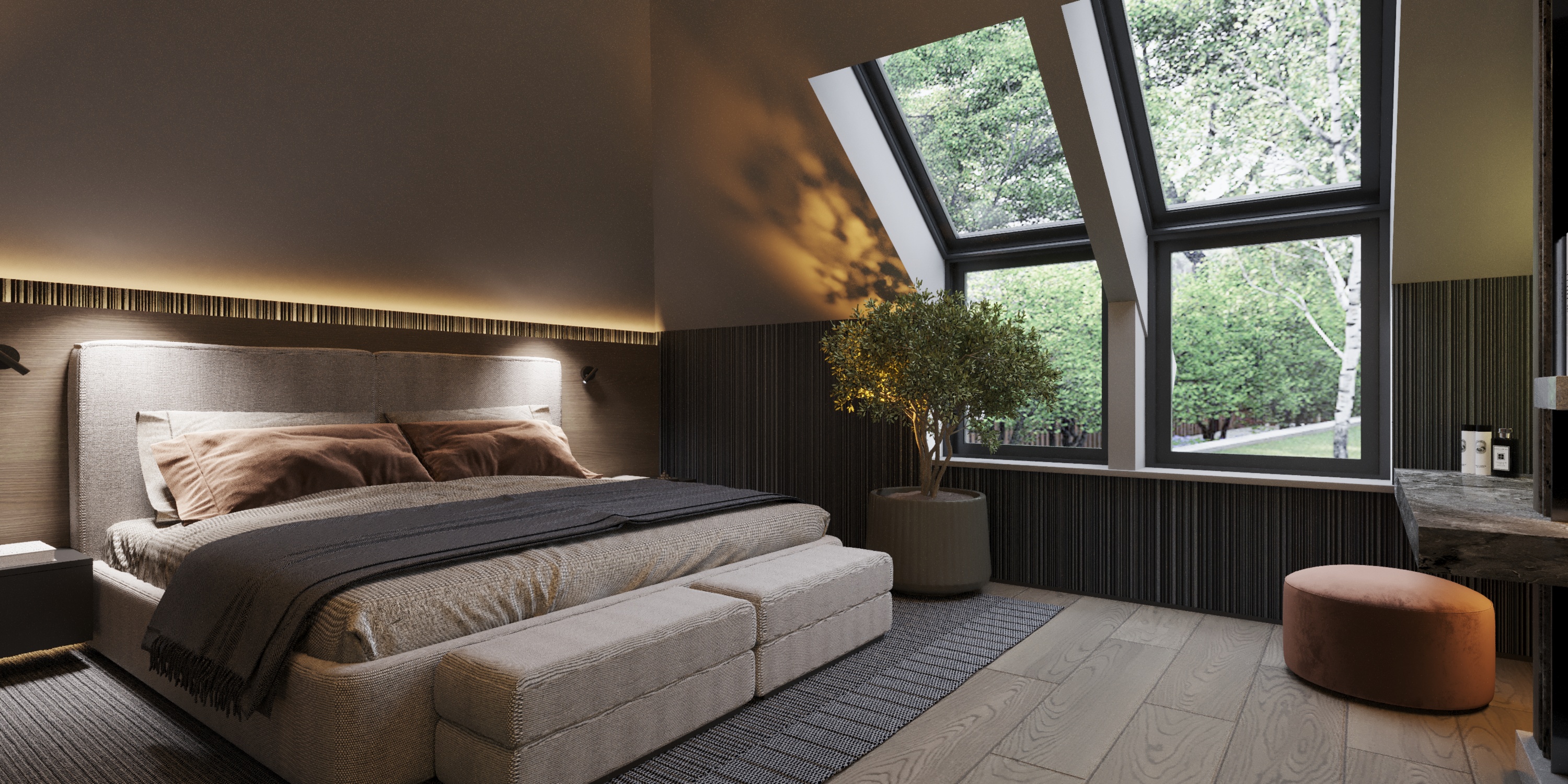 camera_16a_Interactive LightMix sypialnia z oknami dachowymi