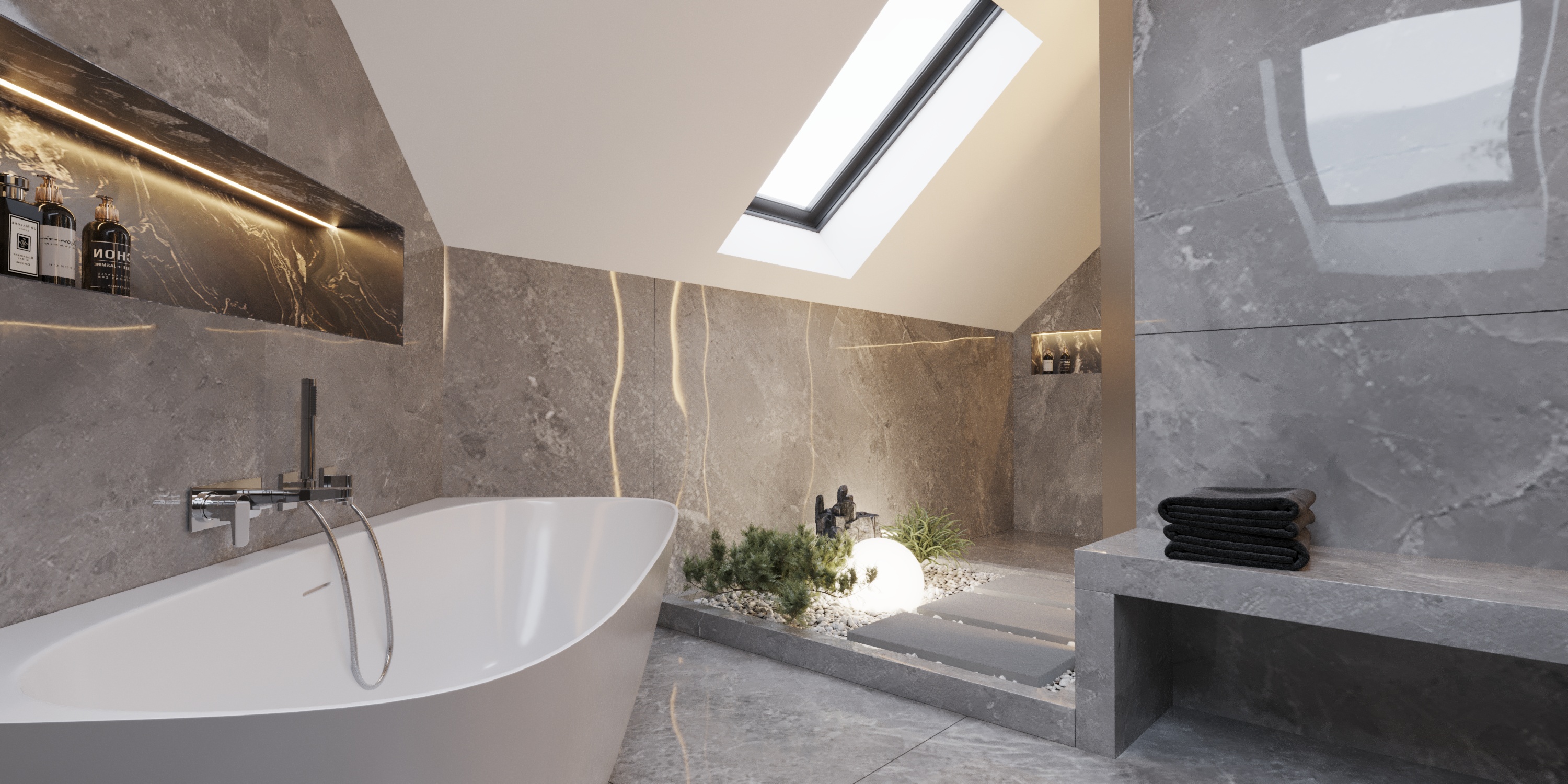 camera_22_Interactive LightMix łazienka z wanną przyścienną białą