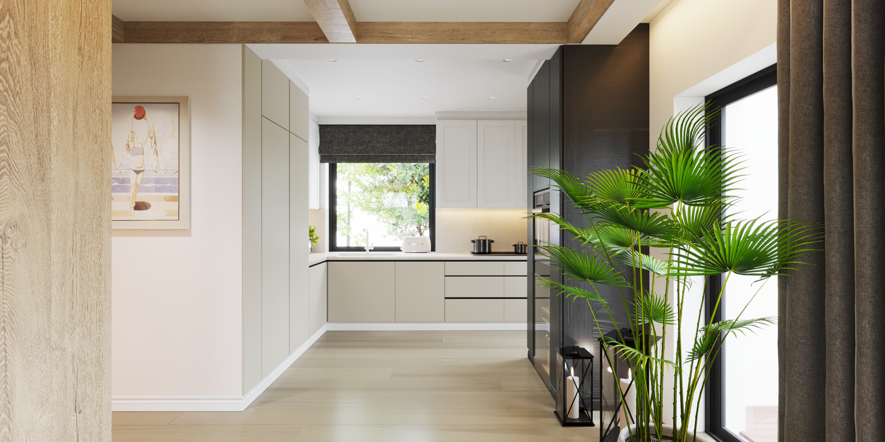 camera_7c_Interactive LightMix kuchnia z oddali