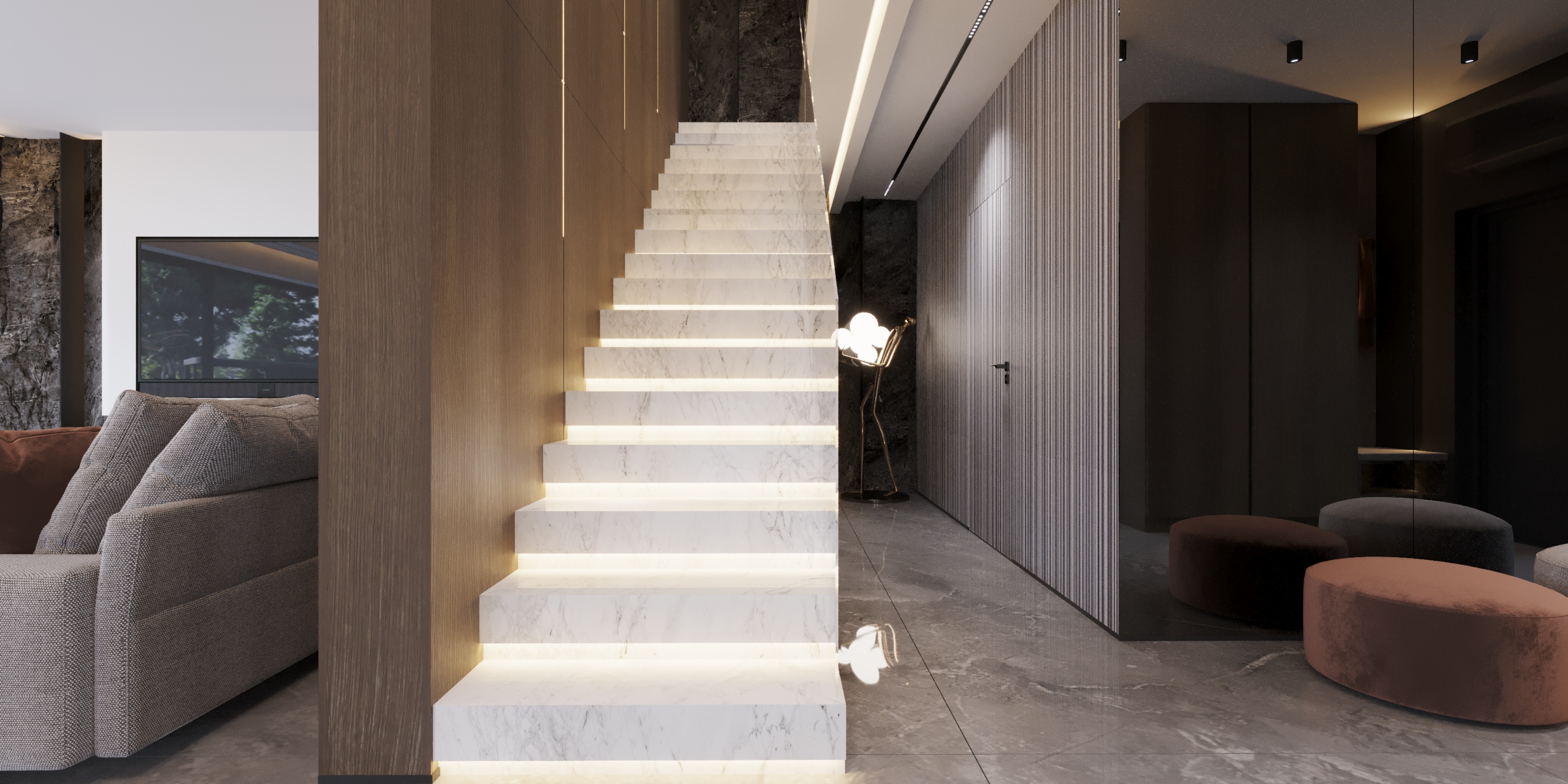 camera_9a_Interactive LightMix schody w klatce